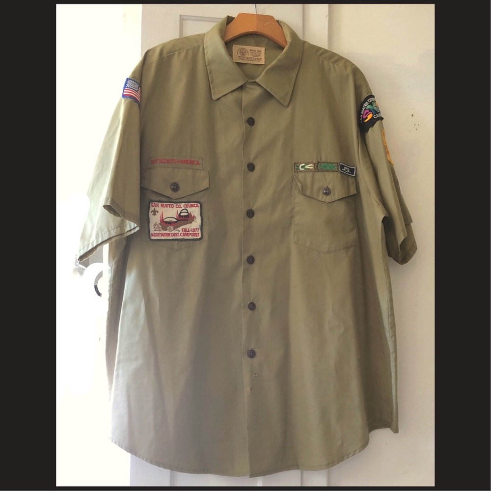 Vintage Boy Scouts button down shirt